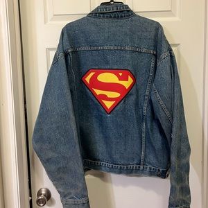 Warner Bros Vintage mens XXL, Super Man jean jacket